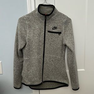 Grey Fleece Nike Zip Up